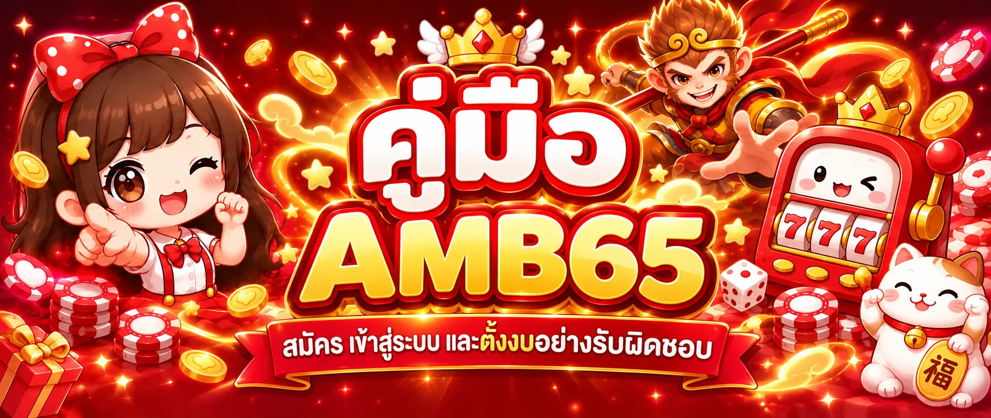 AMB65 คู่มือสมัคร Login และตั้งงบอย่างรับผิดชอบ