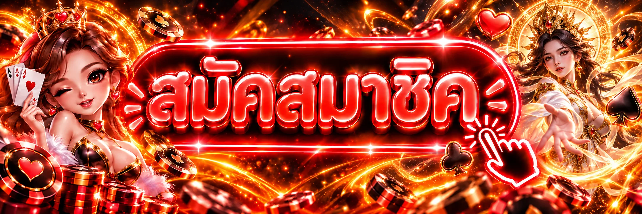 แบนเนอร์ทางเข้า AMB65 พร้อมตัวละครผู้พิทักษ์